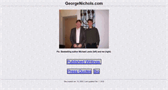 Desktop Screenshot of georgenichols.com