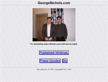 Tablet Screenshot of georgenichols.com